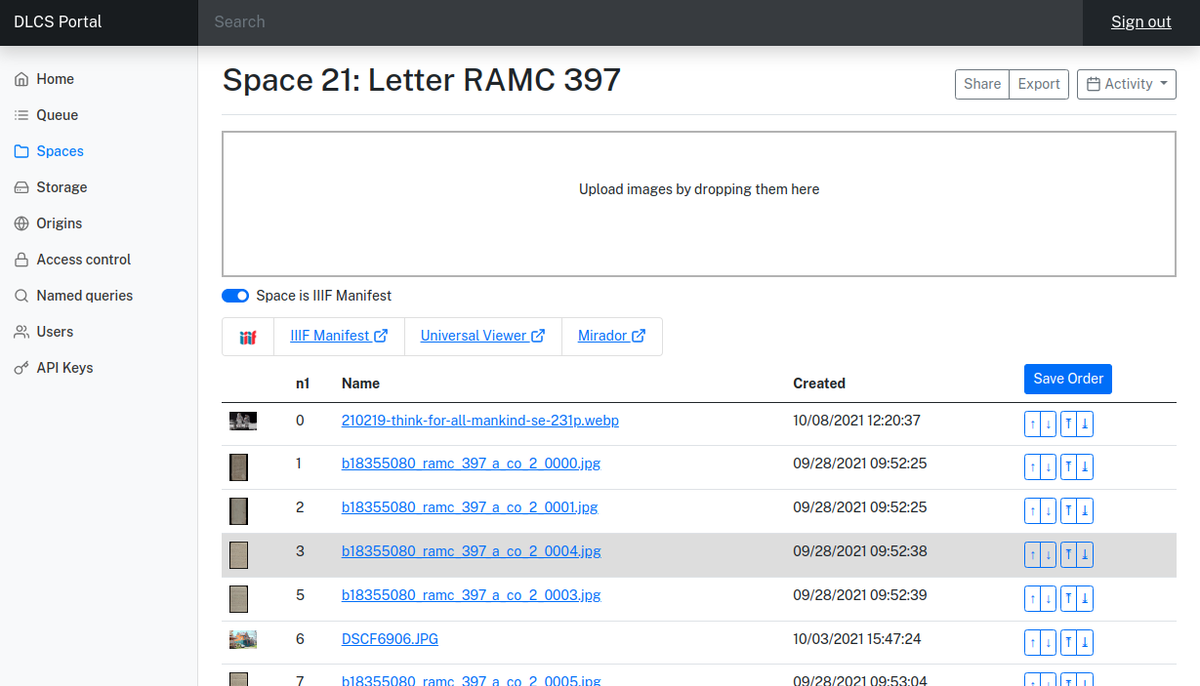 IIIF Cloud Services Portal